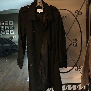 Black Calvin Klein Trench- size L